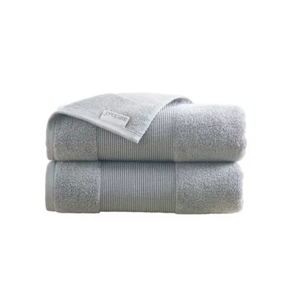 NWT Modern Threads 2-Pack Air Cloud Oversized Resort Bath Towels, Soft Gray - Picture 8 of 11